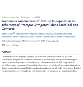 études et articles scientifiques